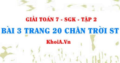 Bài 3 trang 20 Toán 7 Chân trời sáng tạo Tập 2
